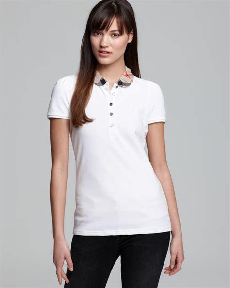 burberry white polo women& 39|Burberry polo shirt sale uk.